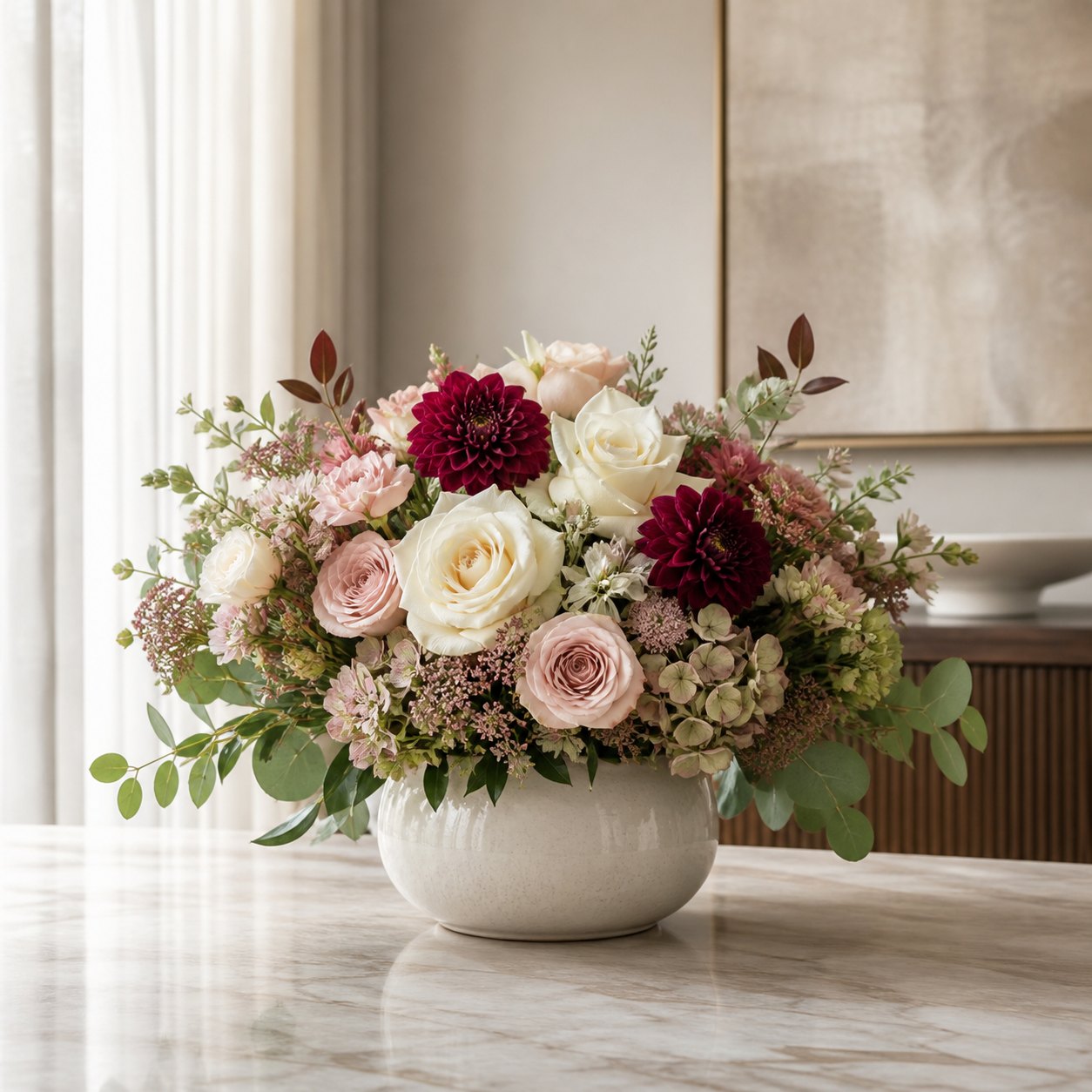 Bunga Meja Kantor & Resepsionis - Executive Desk Orchid & Rose